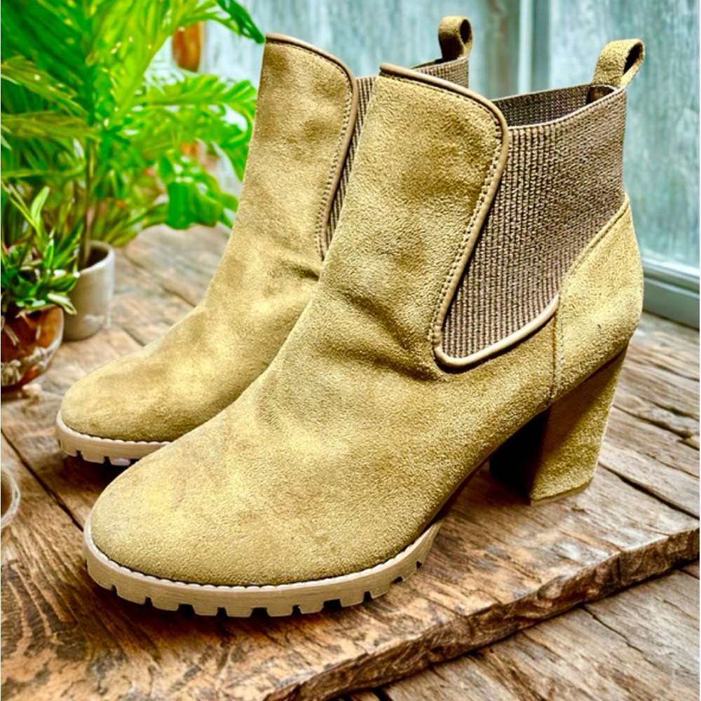 Cato Tan Ankle Boots